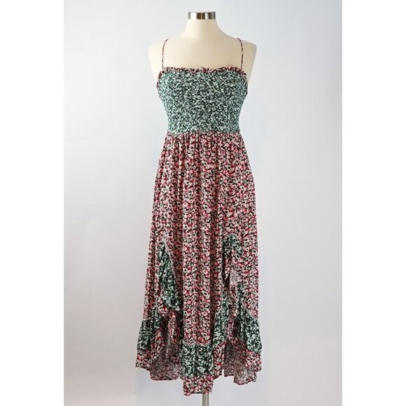 Free People One I Love Ditsy Floral Midi Dress - Size Small - Picture 1 of 8